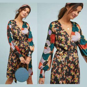 Anthropologie Latona Wrap Dress by Atelier Blue